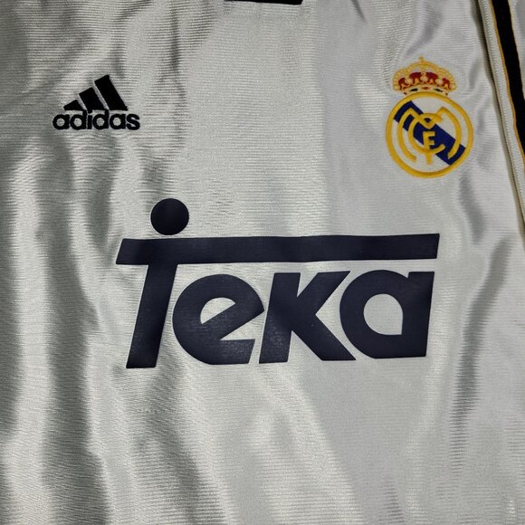 Raul Real Madrid 1999 2000 UEFA Soccer Jersey L - Picture 3 of 7